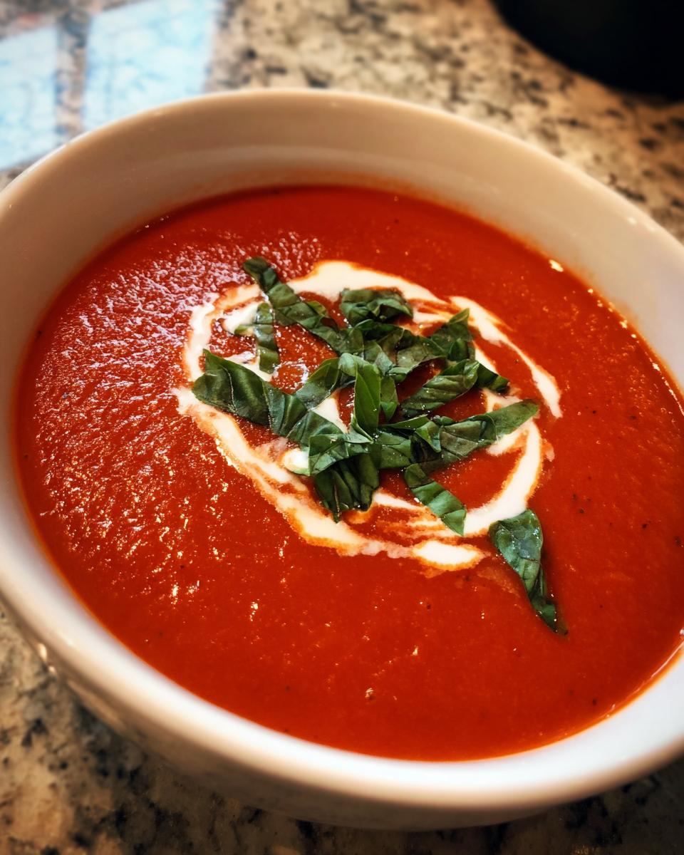 Creamy Tomato Basil Soup - detail 1