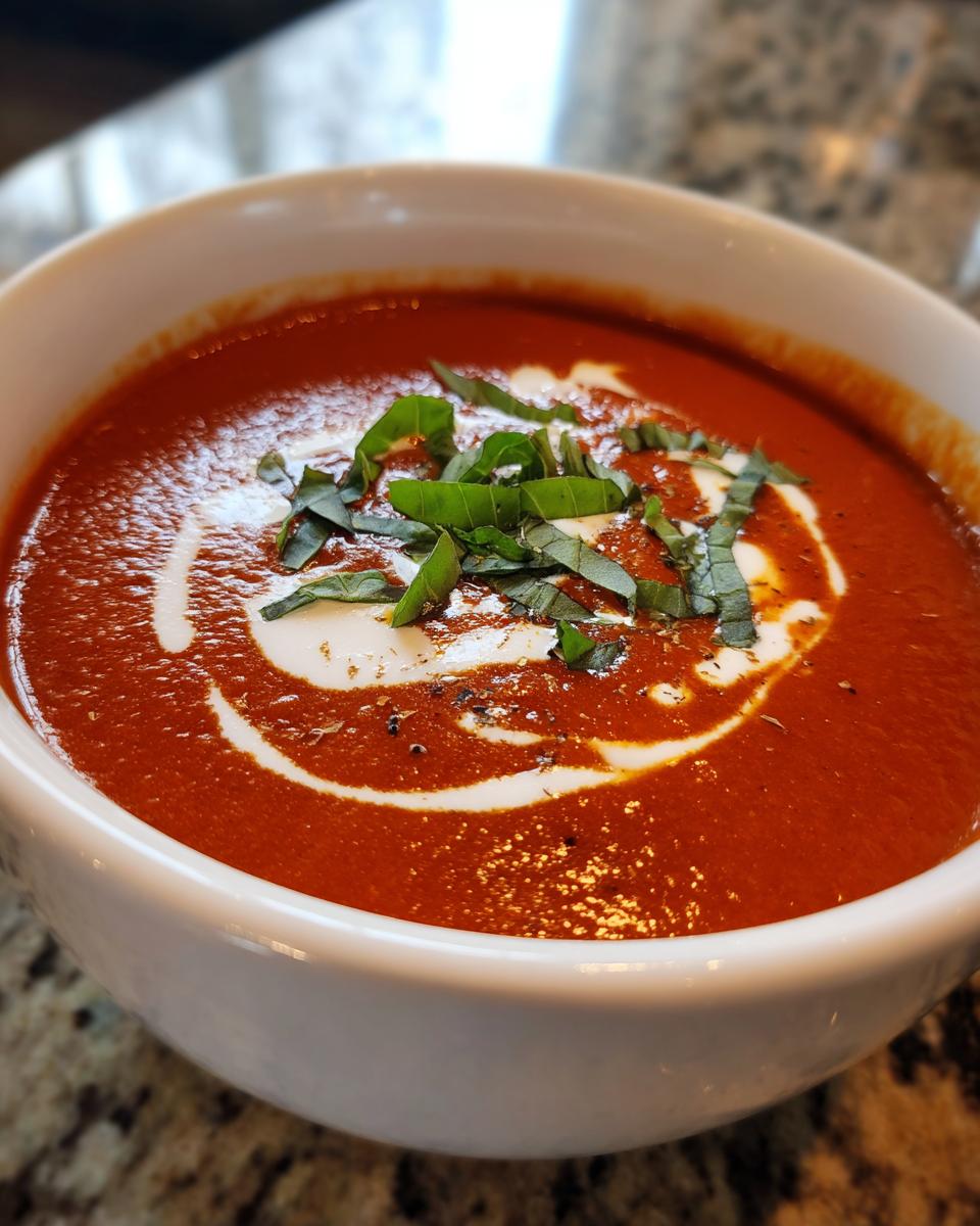 Creamy Tomato Basil Soup - detail 3