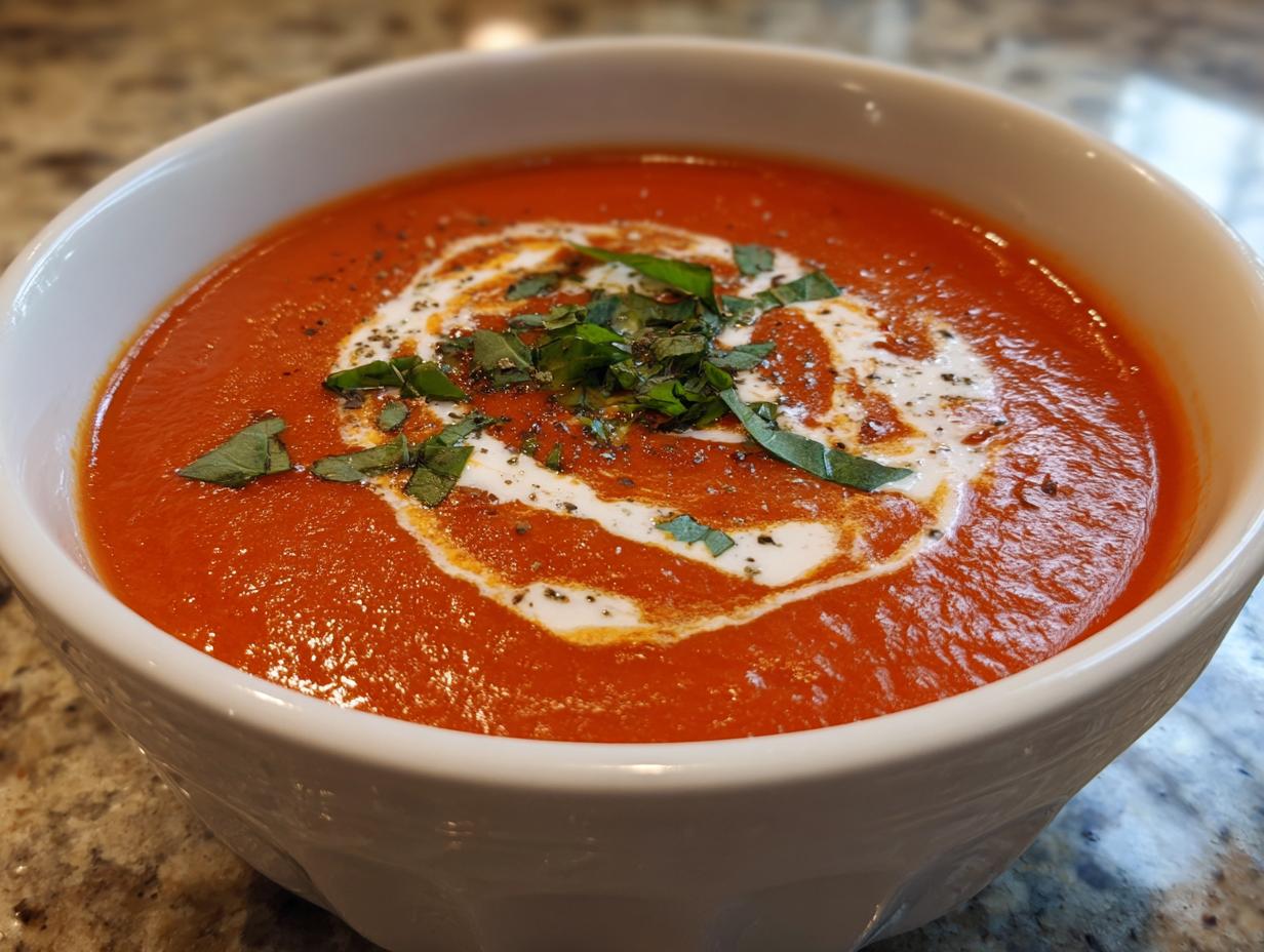 30-Minute Creamy Tomato Basil Soup That Tastes Like Home