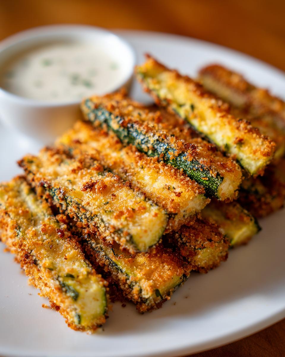 Crispy Baked Zucchini Fries - detail 2