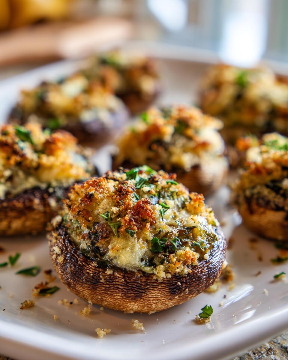 Garlic Parmesan Stuffed Mushrooms - detail 2