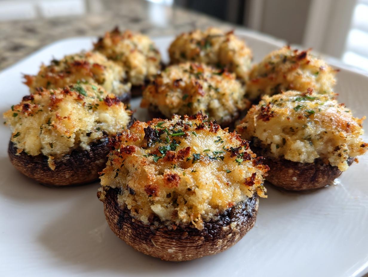 Irresistible Garlic Parmesan Stuffed Mushrooms in 30 Min