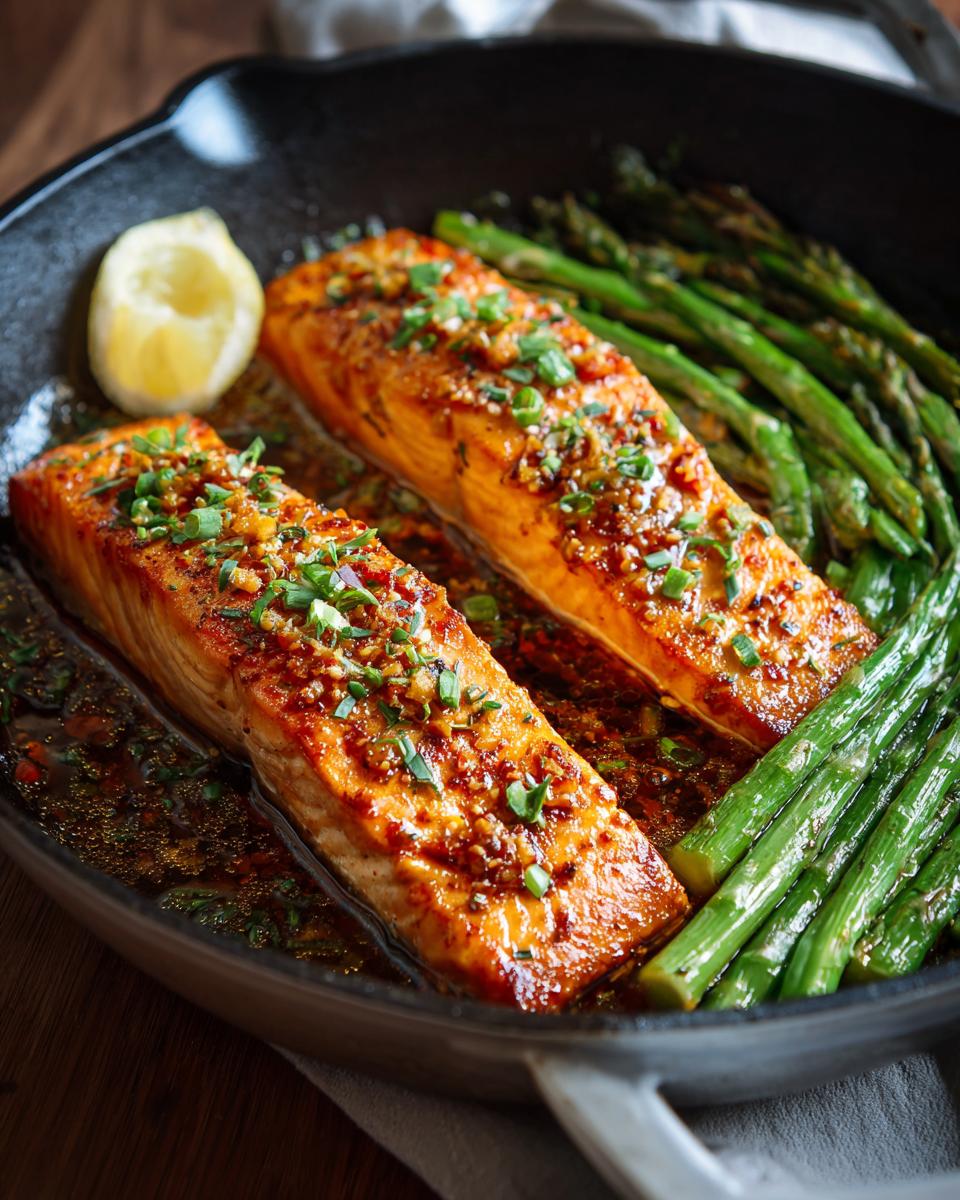 Honey Garlic Salmon - detail 1