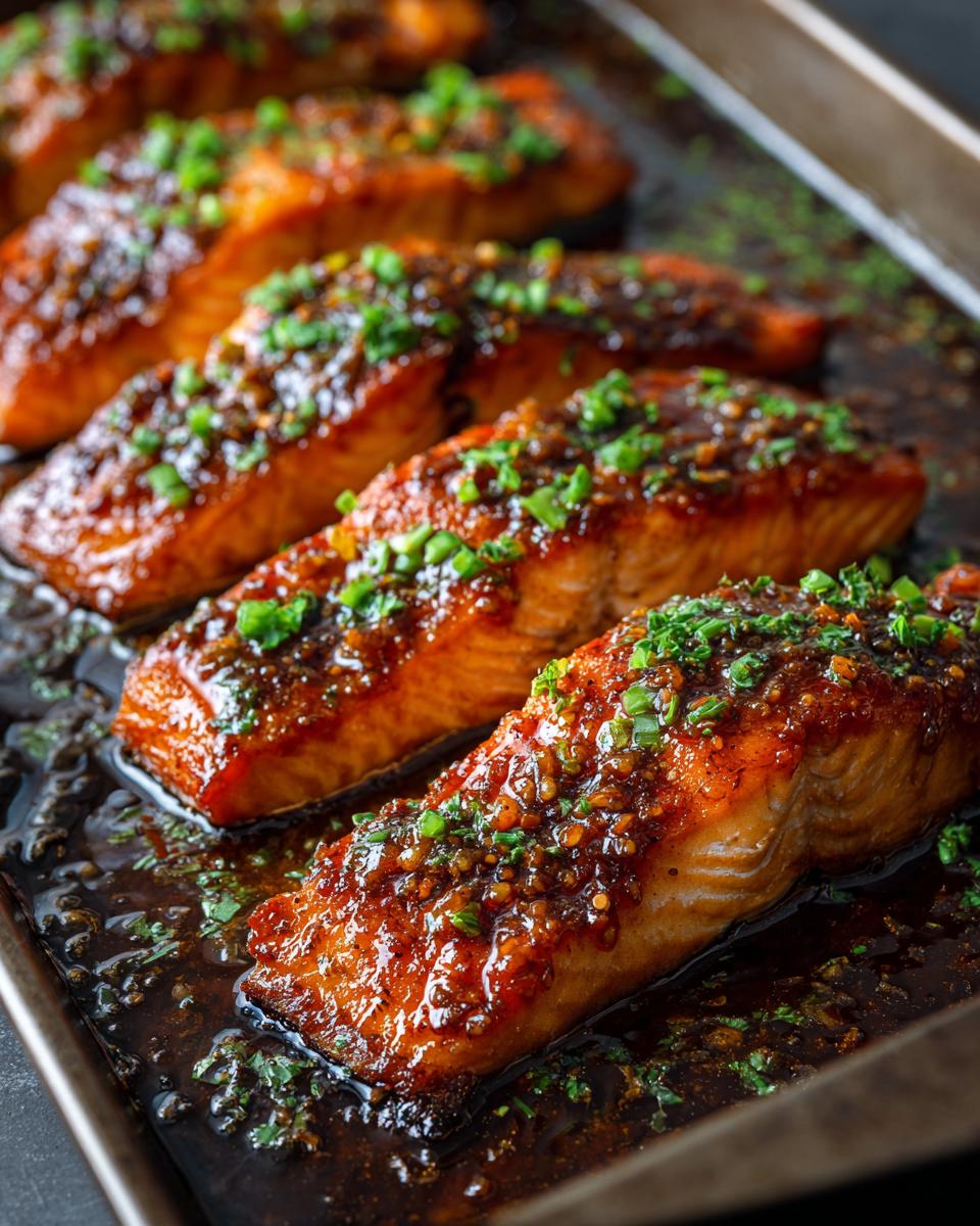 Honey Garlic Salmon - detail 3
