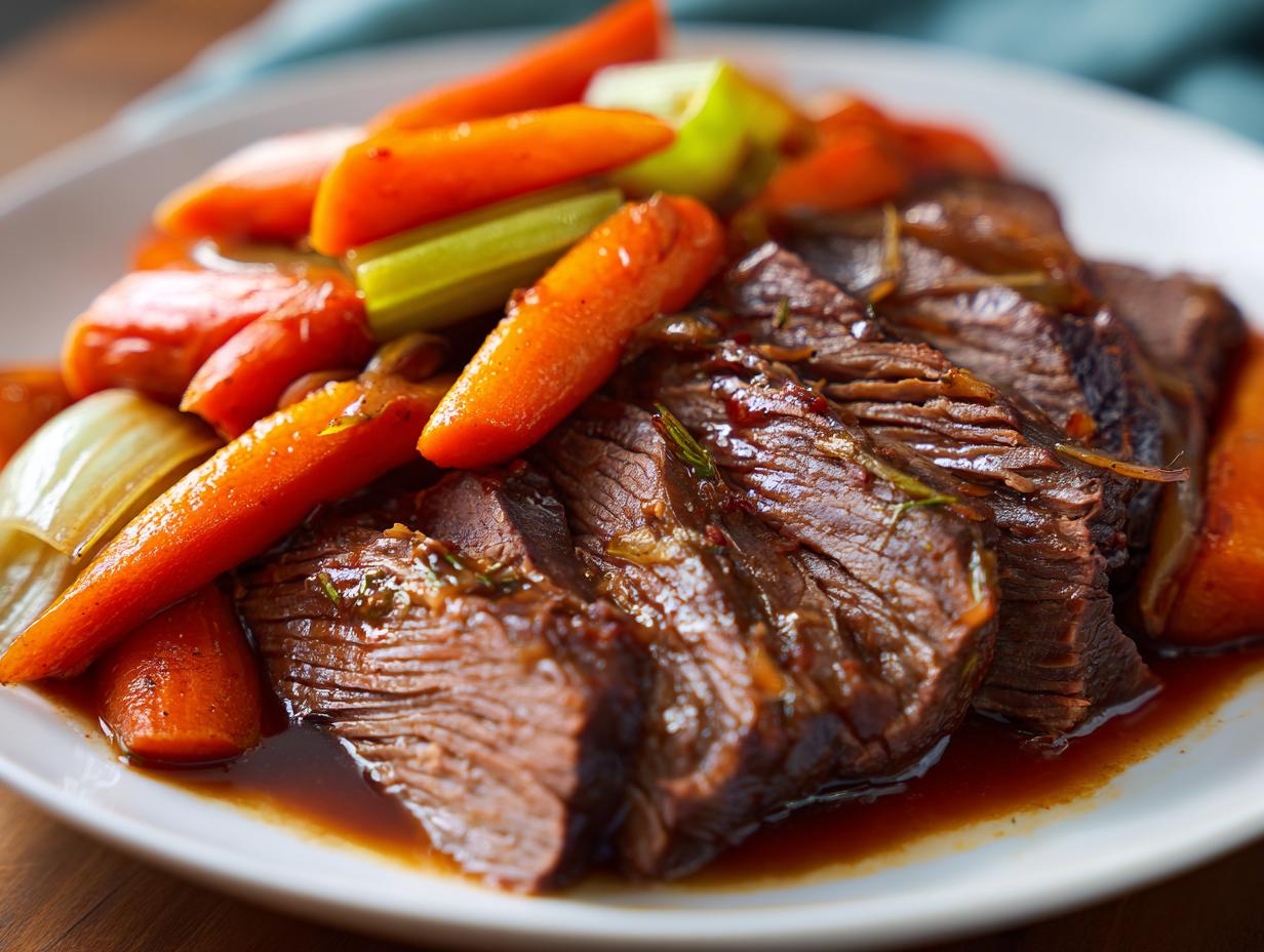 Red Wine Braised Pot Roast Melts in Your Mouth Like Magic