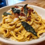 Sage Brown Butter Pumpkin Pasta Alfredo