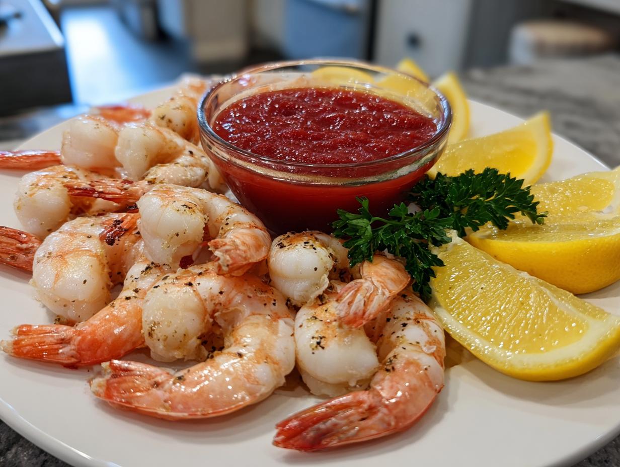 1-Pound Shrimp Cocktail with Perfect Homemade Sauce – Irresistible!