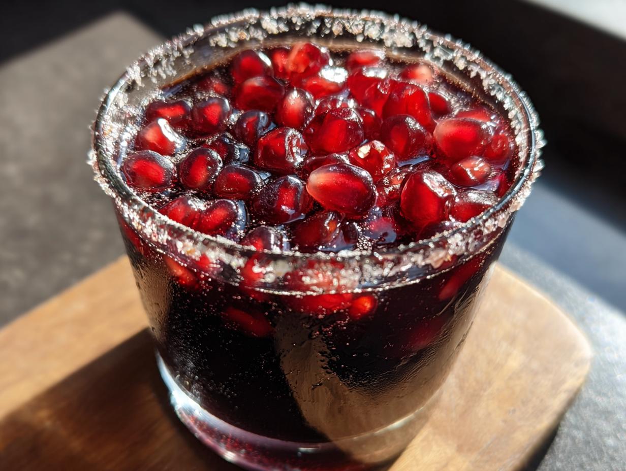 Transform Your Night with This 4-Ingredient Smoky Black Pomegranate Cocktail