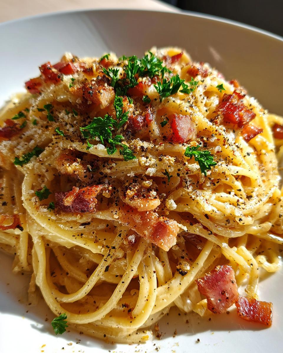 Spaghetti Carbonara - detail 2