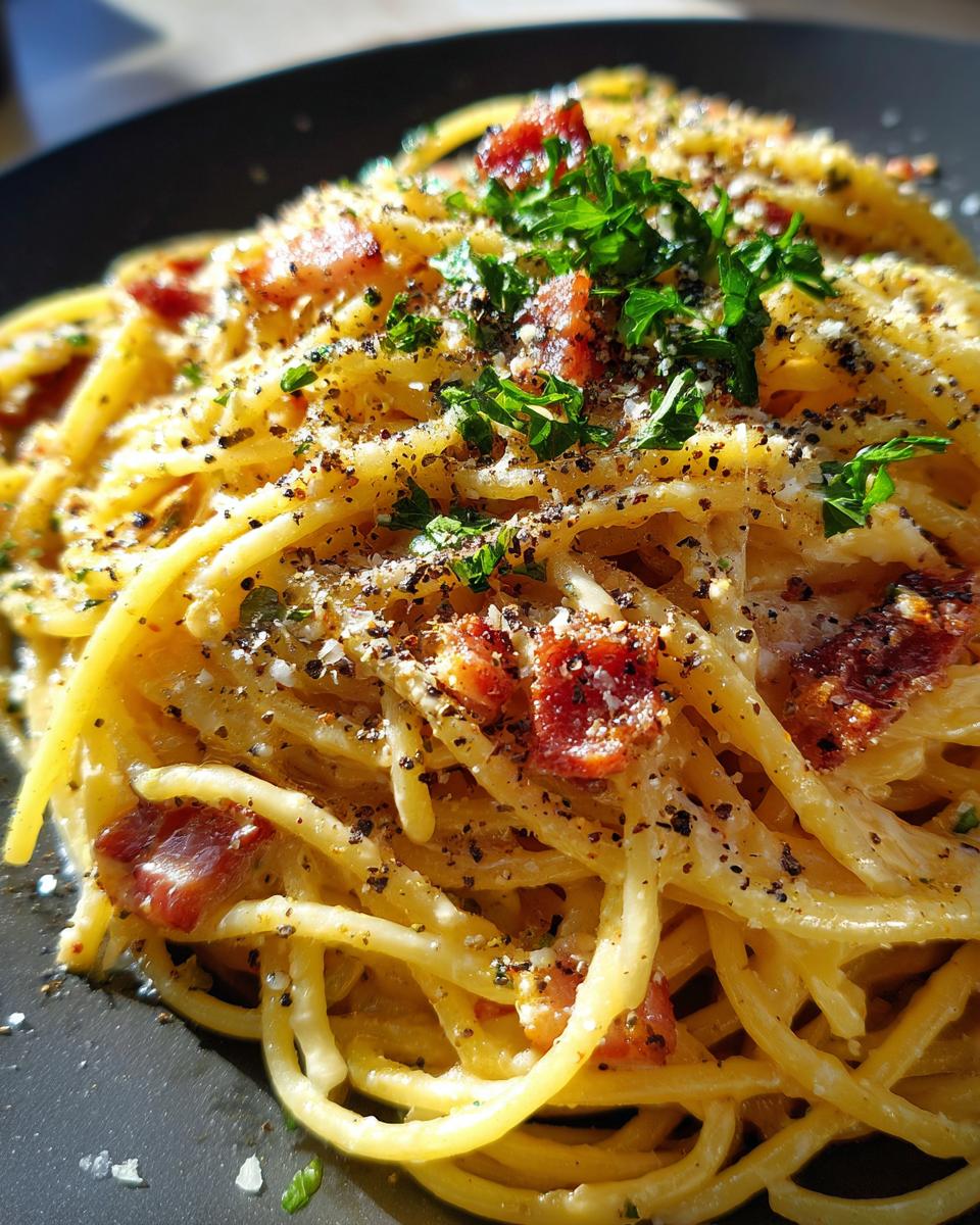 Spaghetti Carbonara - detail 3