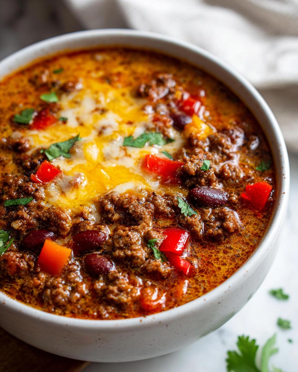 Stovetop Taco Soup - detail 1