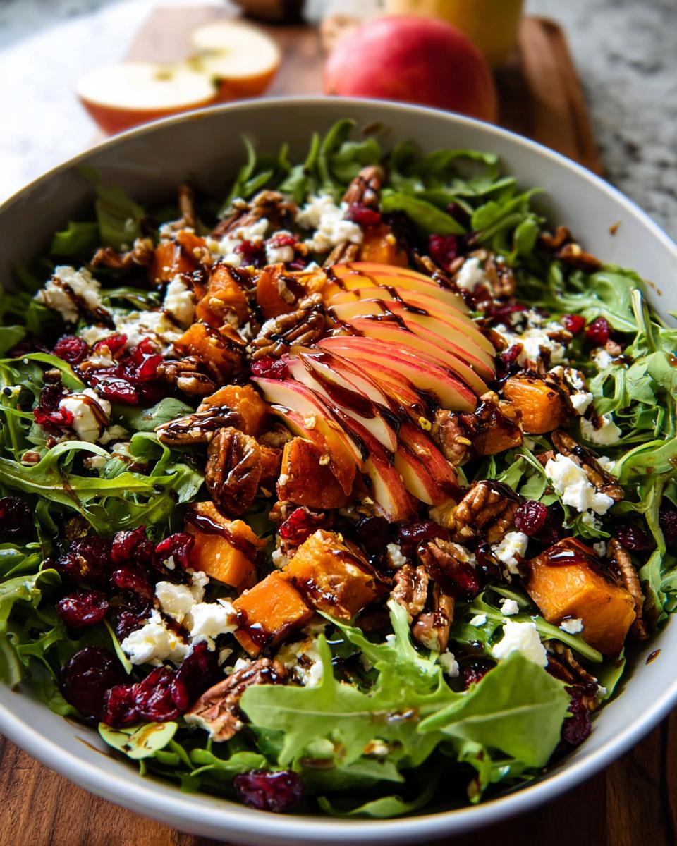 autumn harvest salad recipe - detail 2