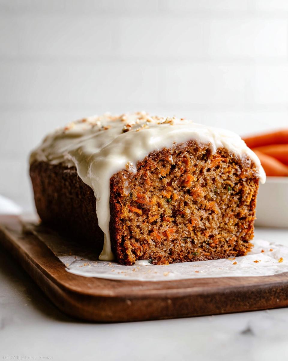 carrot cake loaf recipe - detail 2
