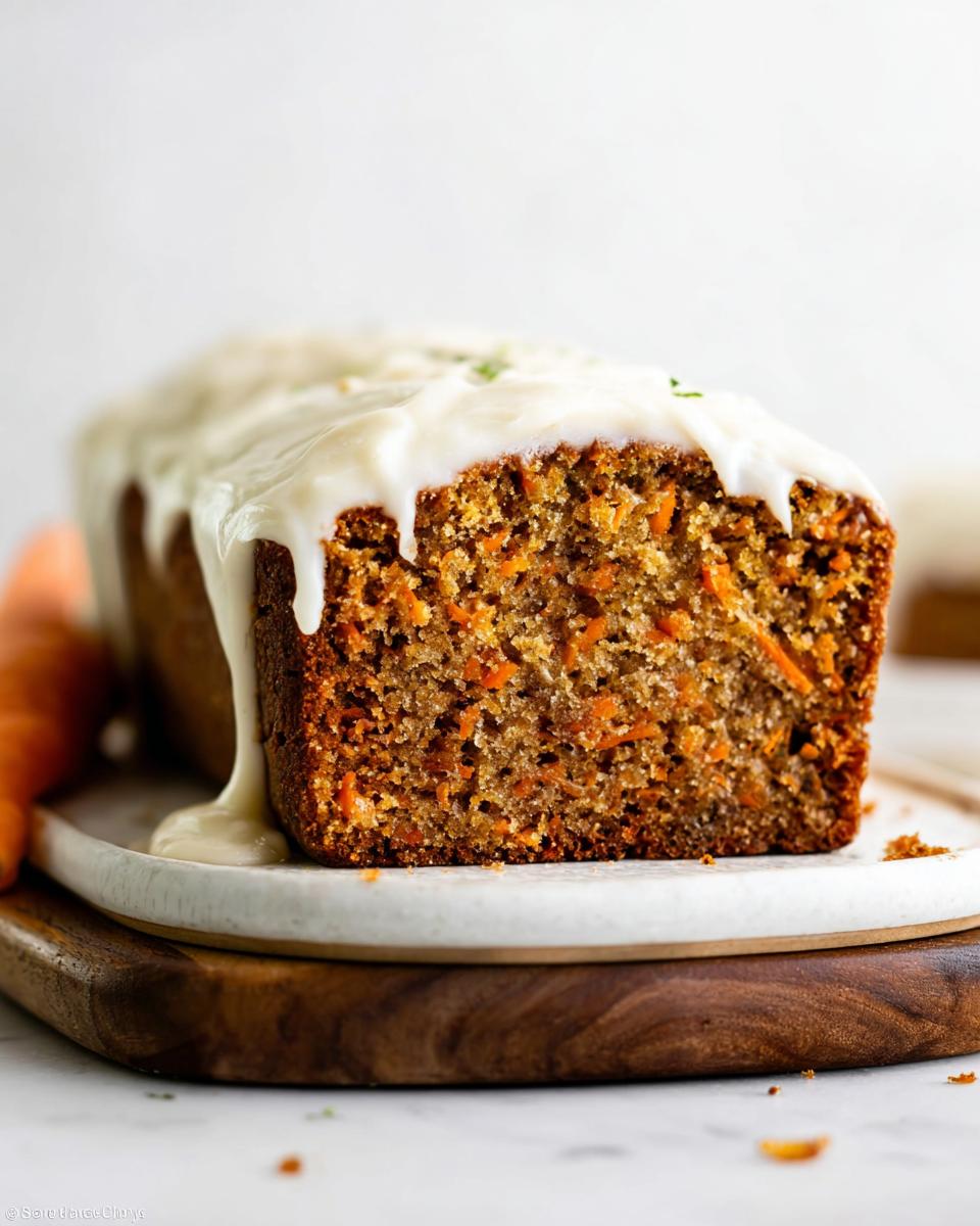 carrot cake loaf recipe - detail 3