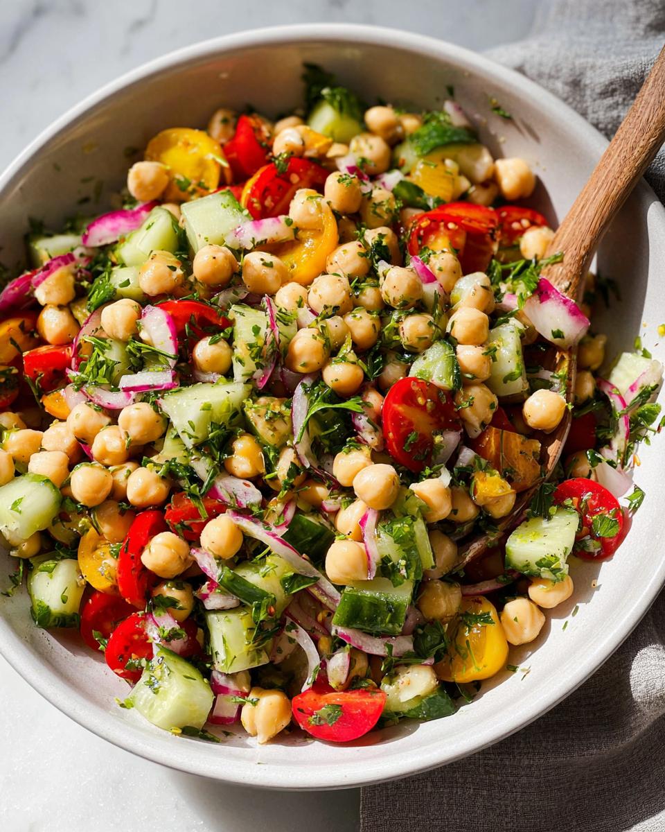 chickpea salad recipe - detail 1