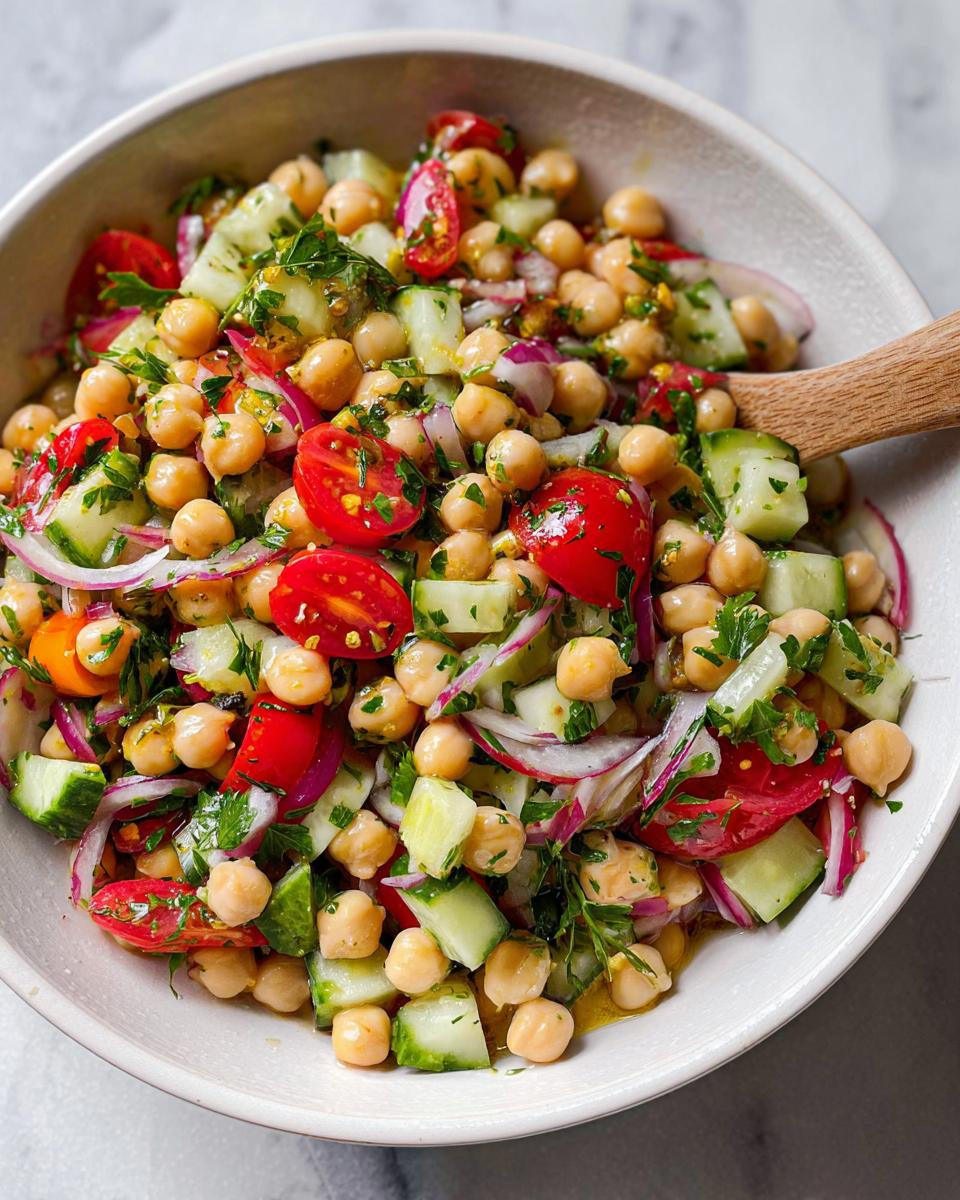 chickpea salad recipe - detail 2
