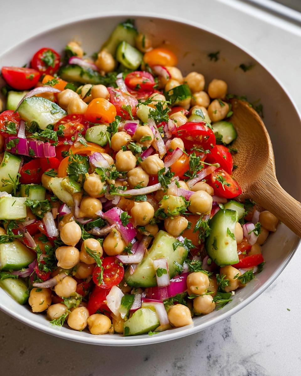 chickpea salad recipe - detail 3