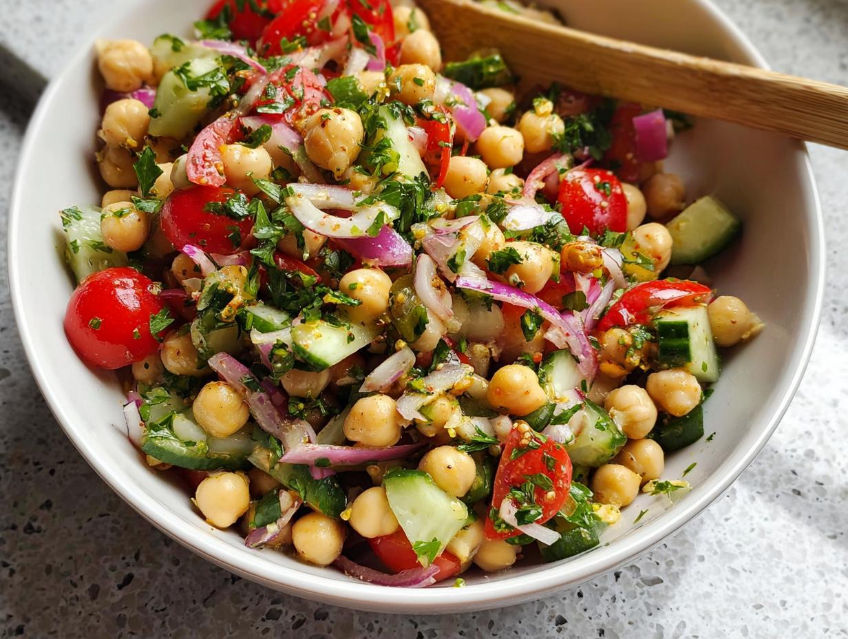 15-Minute Incredible Chickpea Salad Recipe You’ll Crave