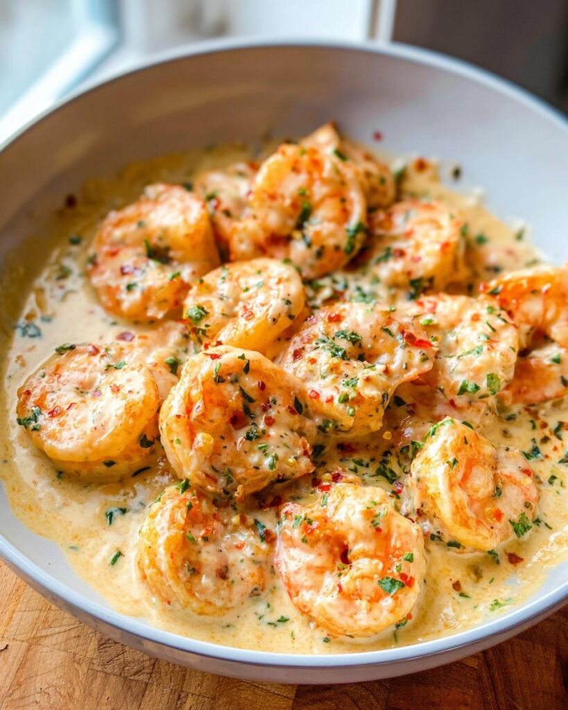 creamy garlic shrimp recipe