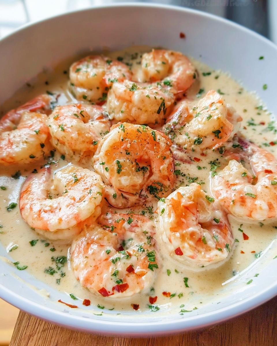 creamy garlic shrimp recipe - detail 3