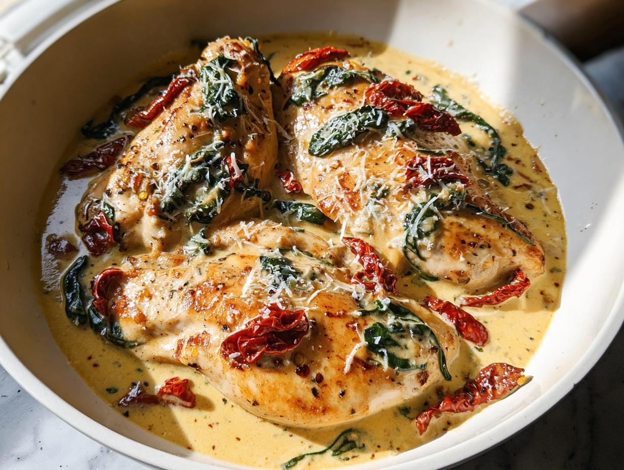 35-Minute Creamy Tuscan Chicken Recipe That Feels Like Heaven