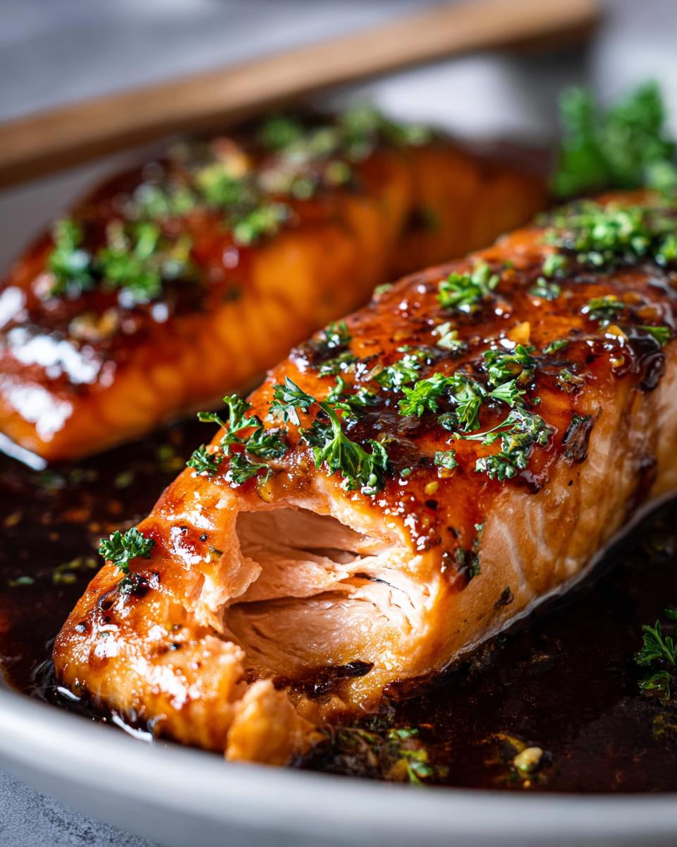 honey garlic salmon recipe - detail 2