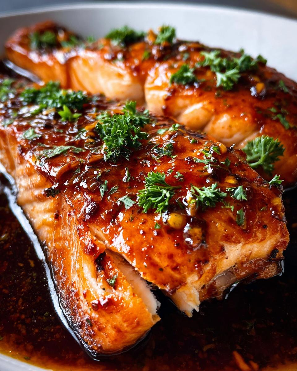honey garlic salmon recipe - detail 3