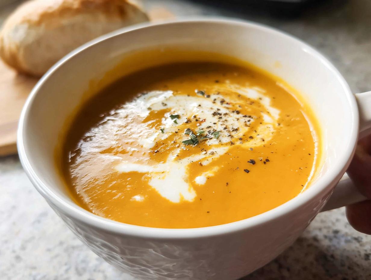 Creamy 10-Min Pumpkin Soup Recipe Your Family Will Crave
