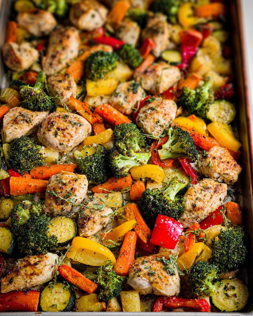sheet pan chicken and veggies recipe - detail 3