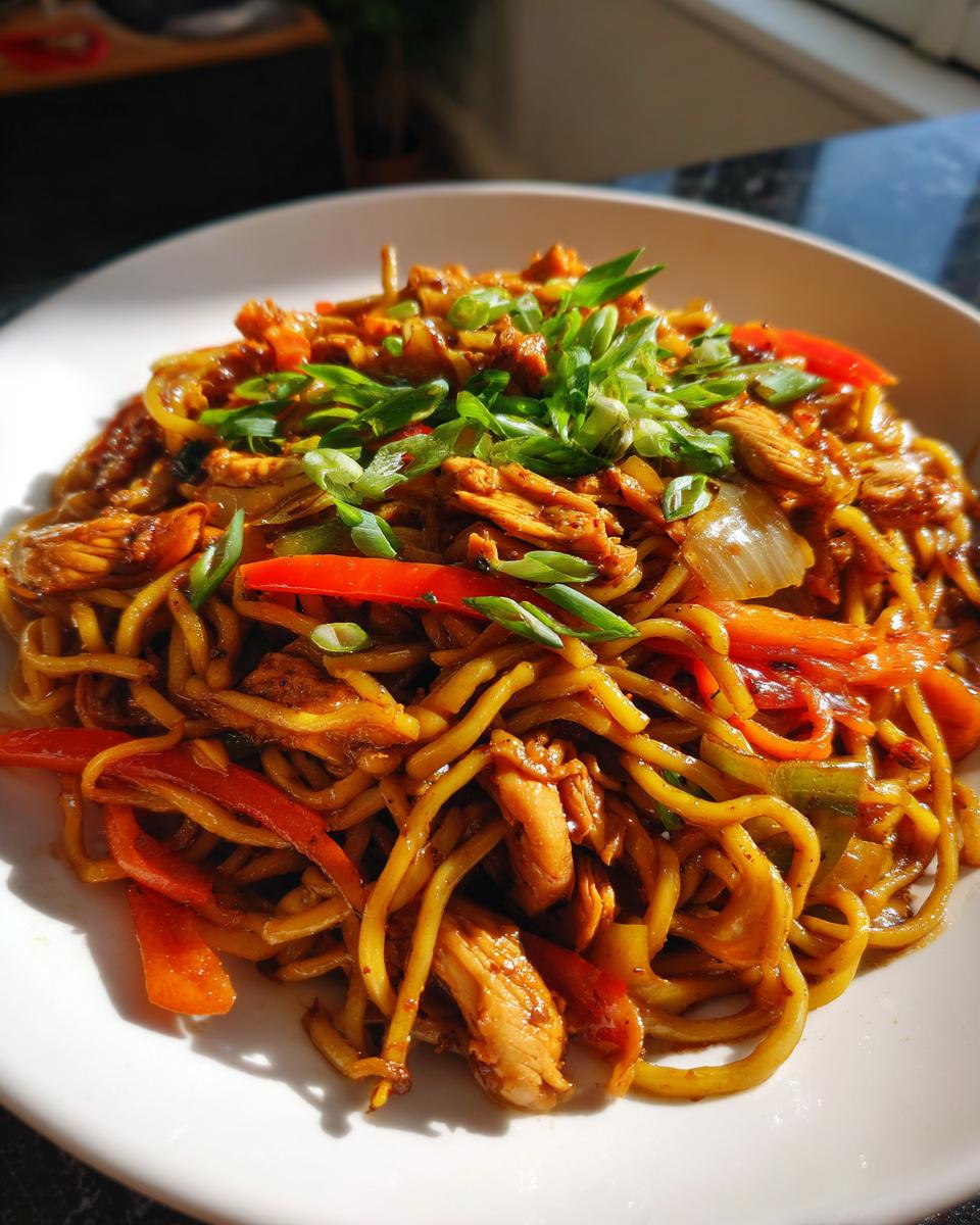 chicken hakka noodles - detail 2