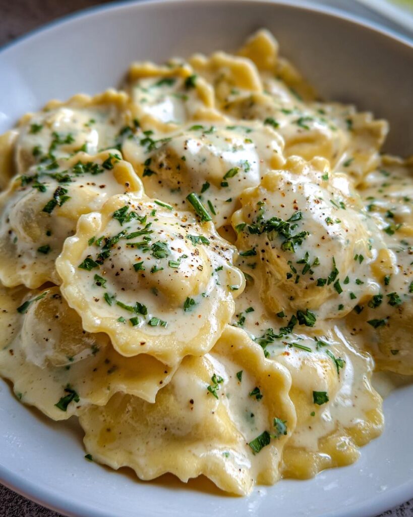 creamy ravioli sauce
