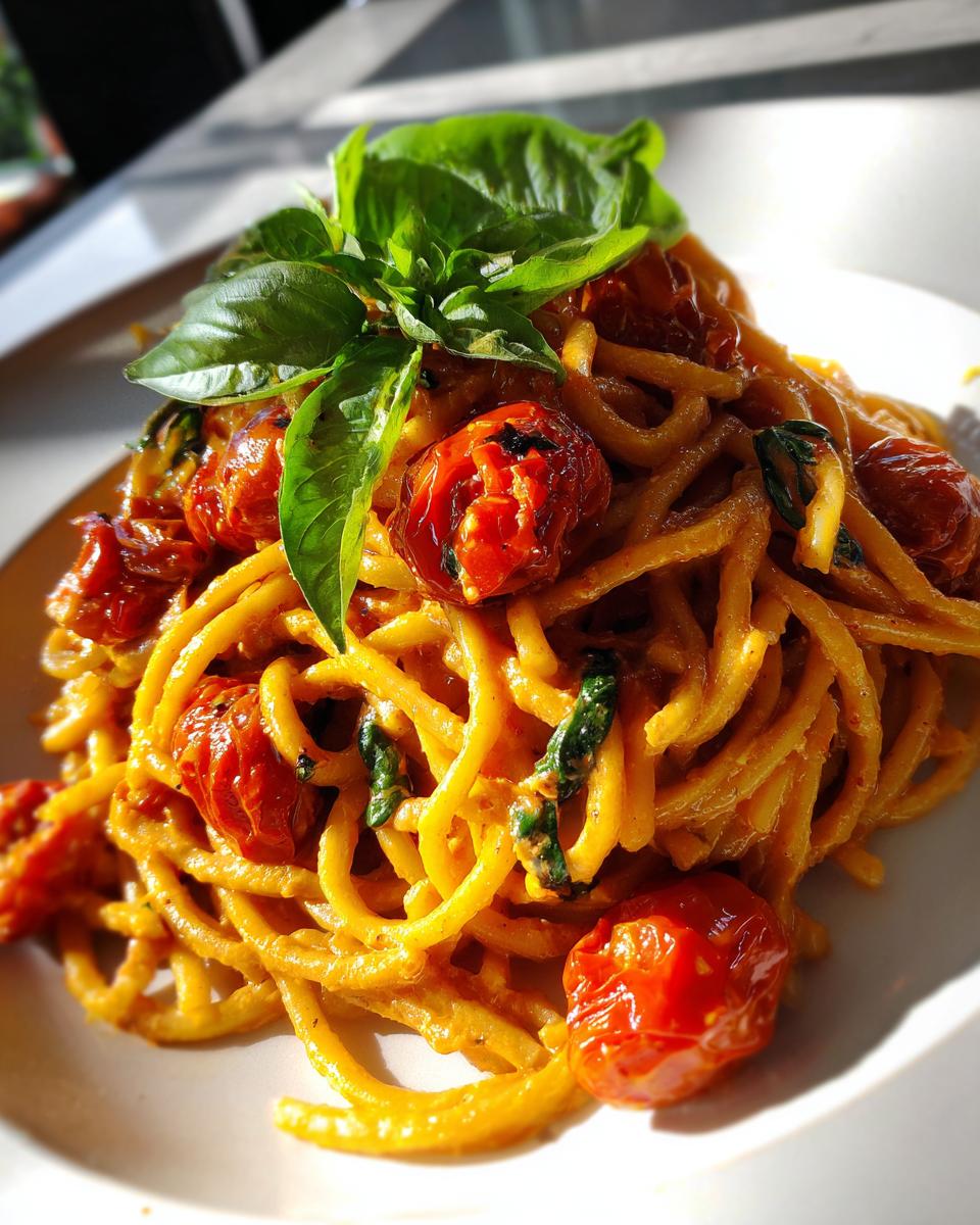 creamy roasted tomato ricotta pasta - detail 2