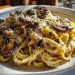 easy alfredo sauce with mushrooms