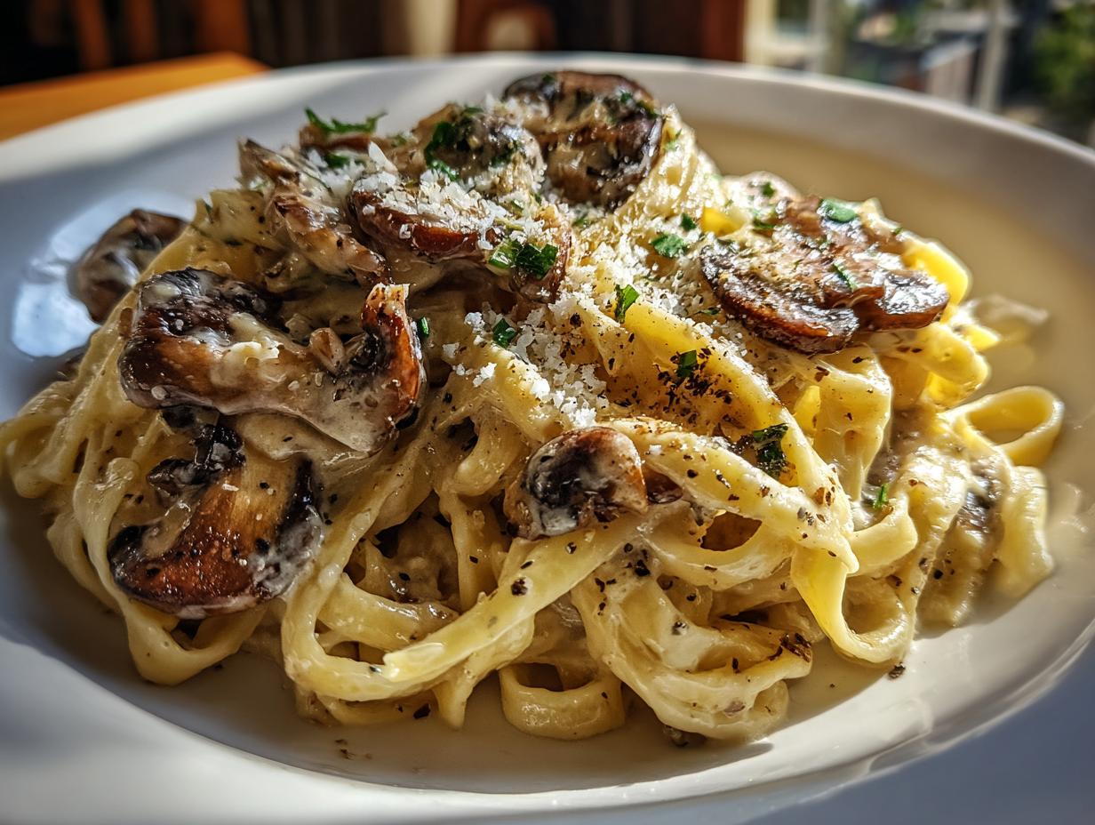 20-Minute Mushroom Alfredo Sauce – Irresistible & Easy