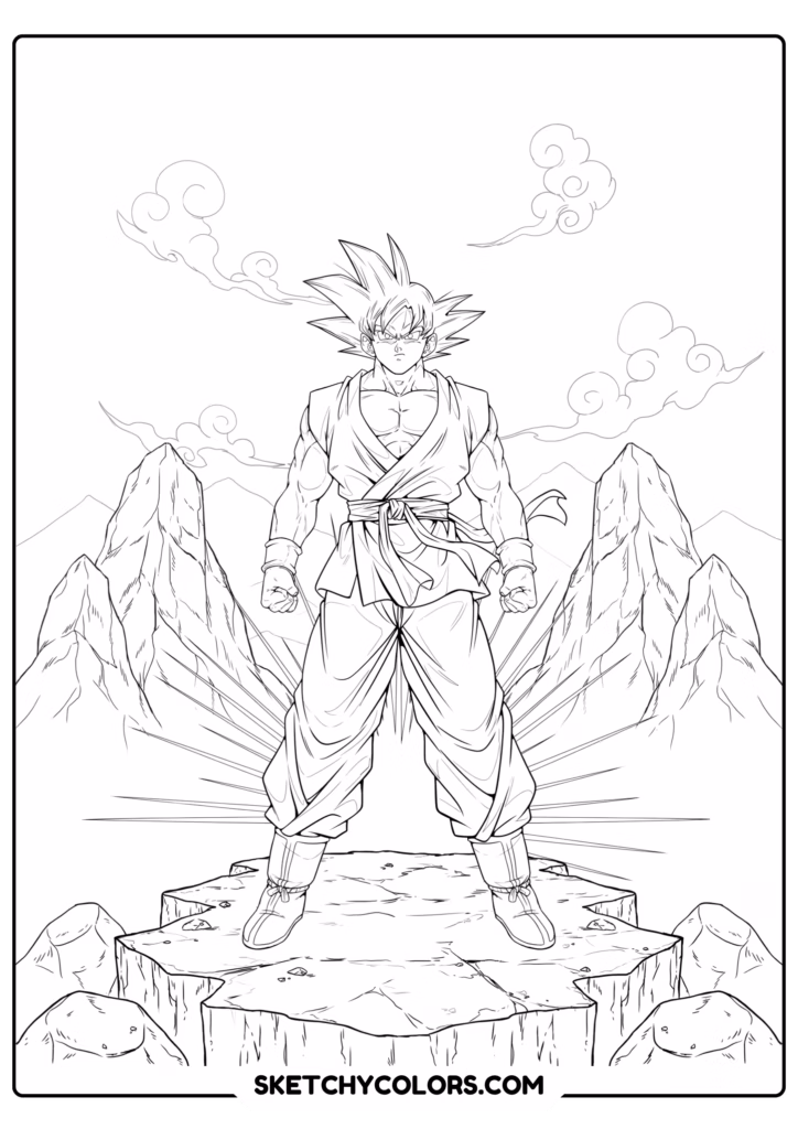 goku classic goku free printable for kids