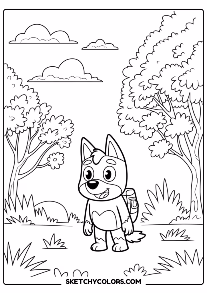 rusty adventure free printable coloring page for kids