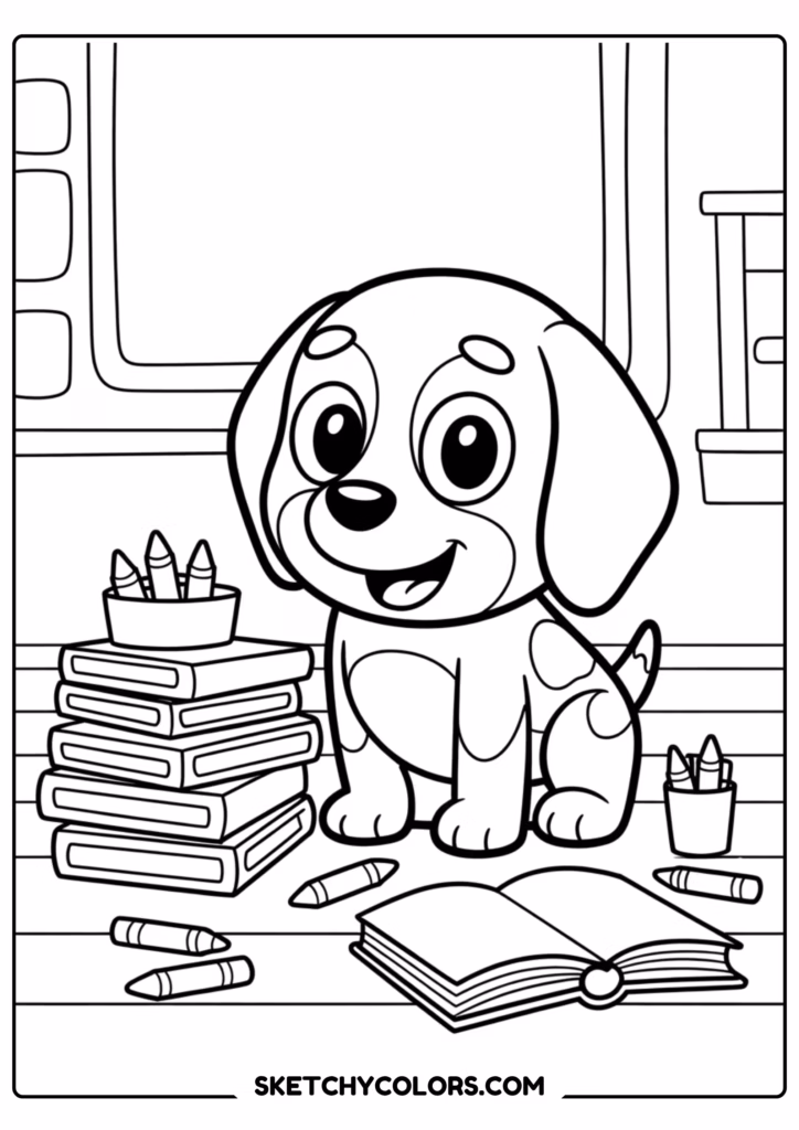 honey classroom fun free printable coloring page for kids