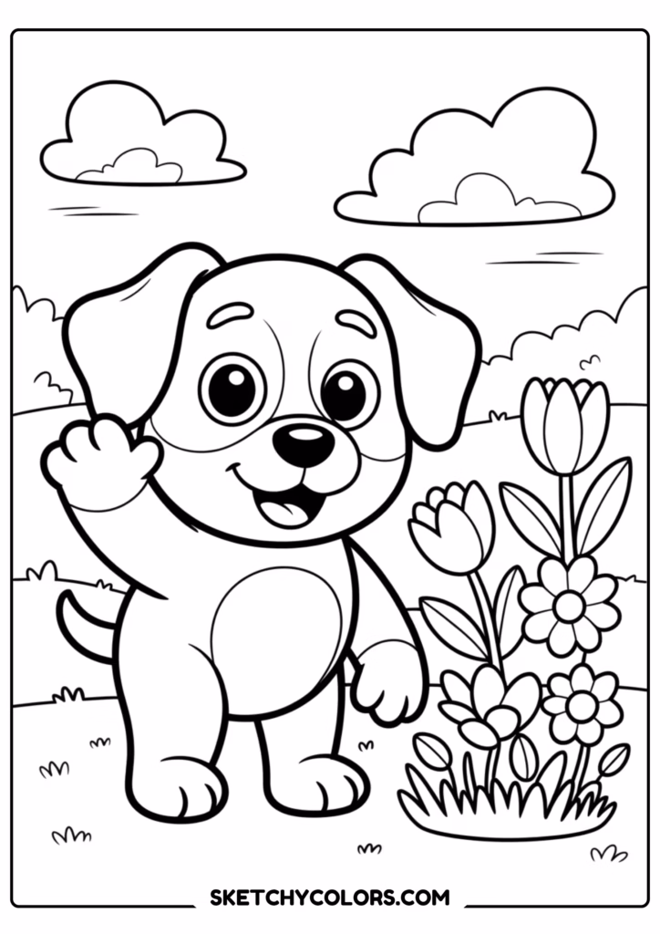 bingo garden free printable coloring page for kids