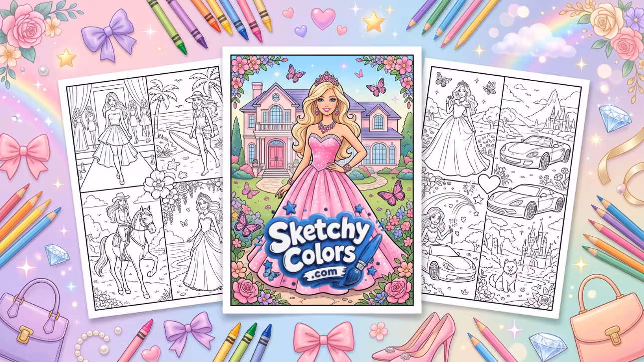 Barbie Coloring Pages