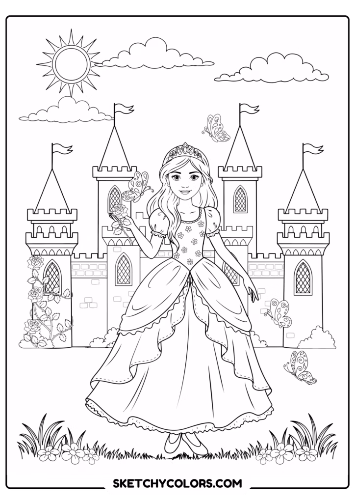 princess horse ride free printable pdf