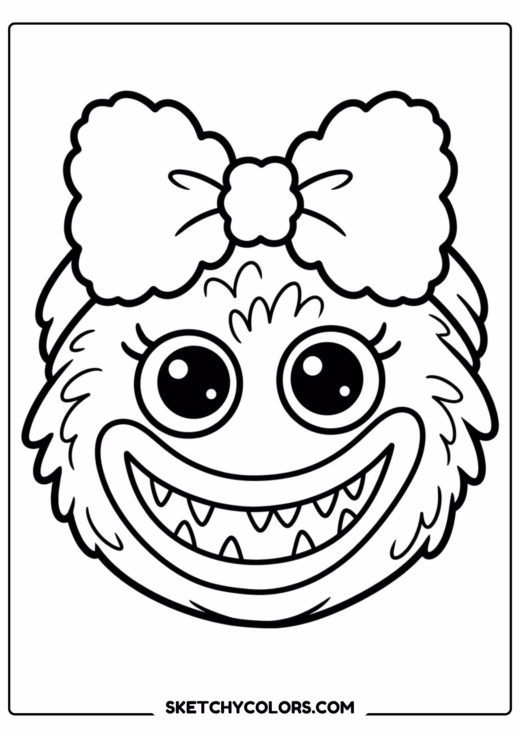 dogday close up portrait coloring page free printable