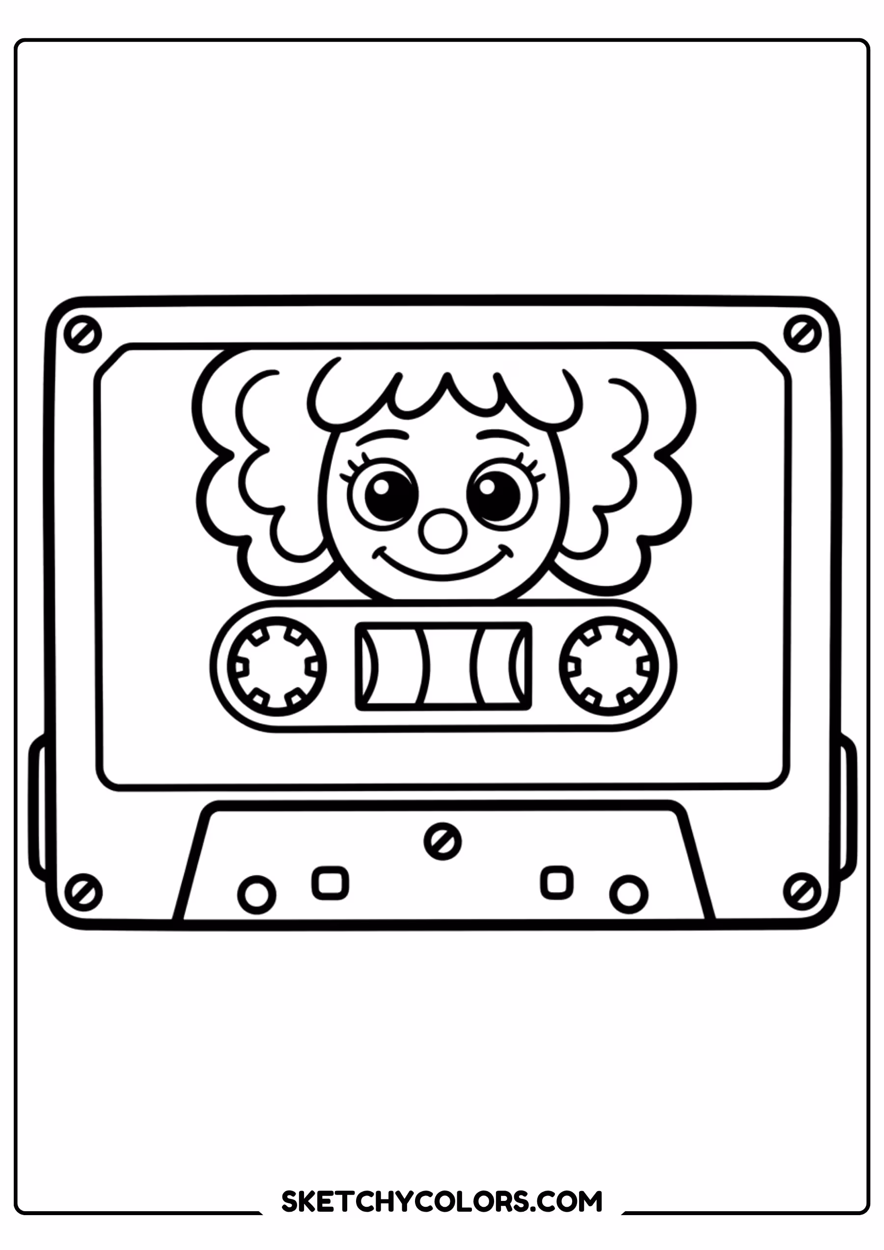 poppy playtime tv screen coloring page free printable