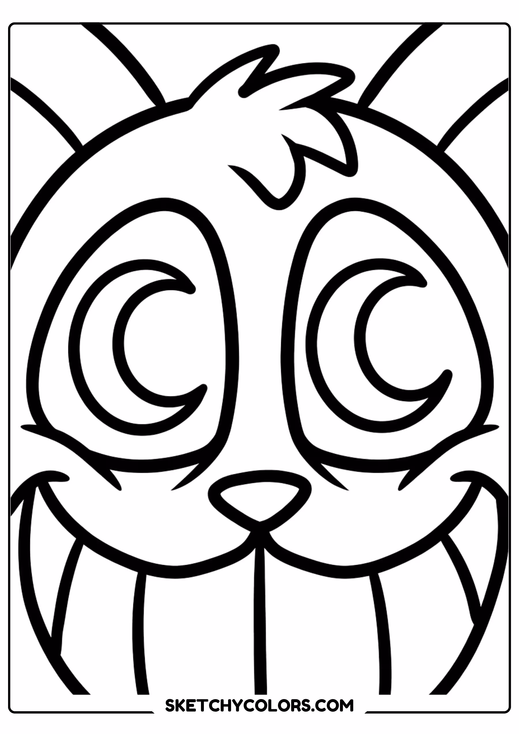 poppy playtime spiral eyes coloring page free printable