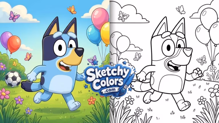 Bluey Coloring Pages