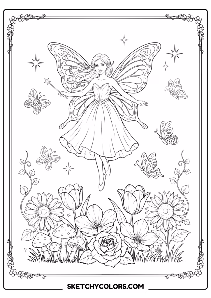 disney fairy garden princess free printable for kids