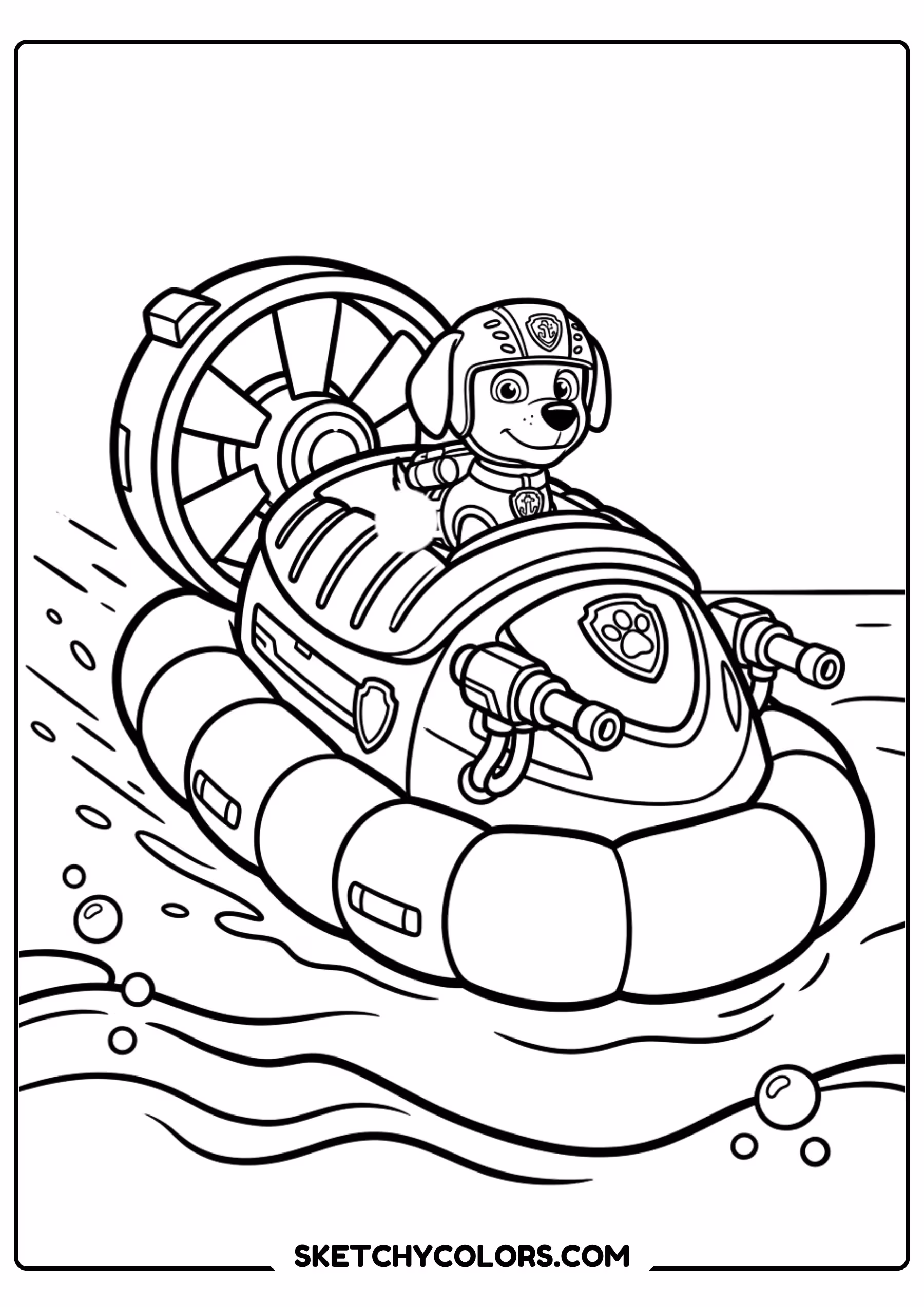 marshall fire truck coloring page free printable for kids