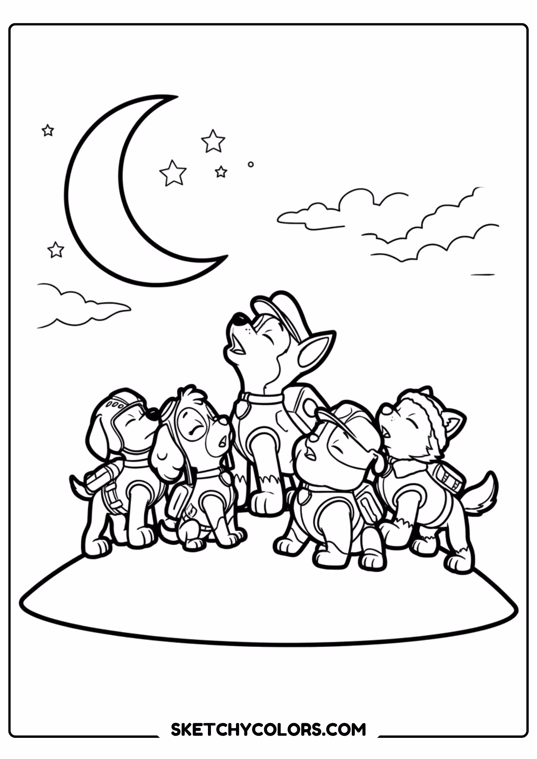 tracker drone coloring page free printable for kids