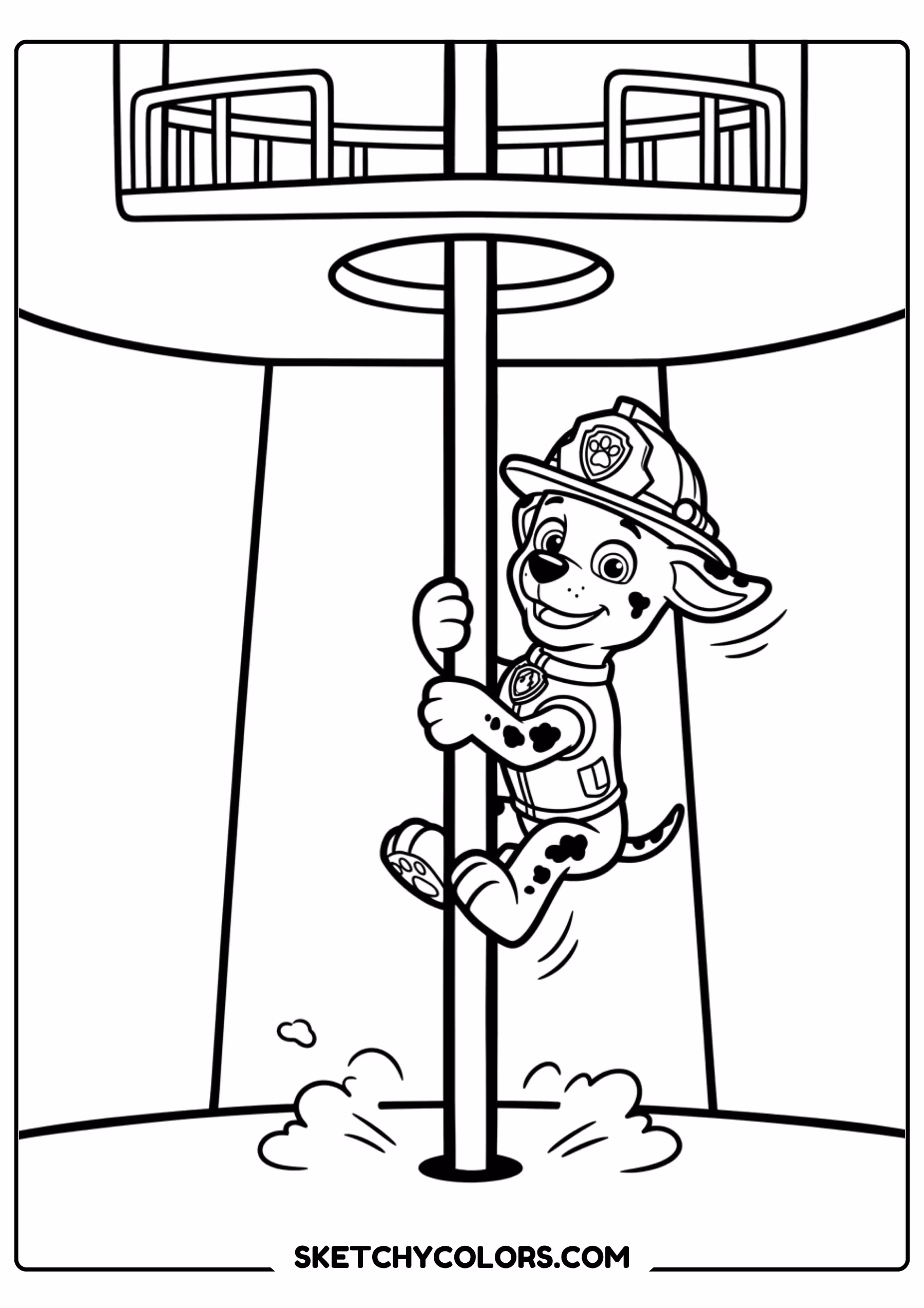 tracker night vision coloring page free printable for kids