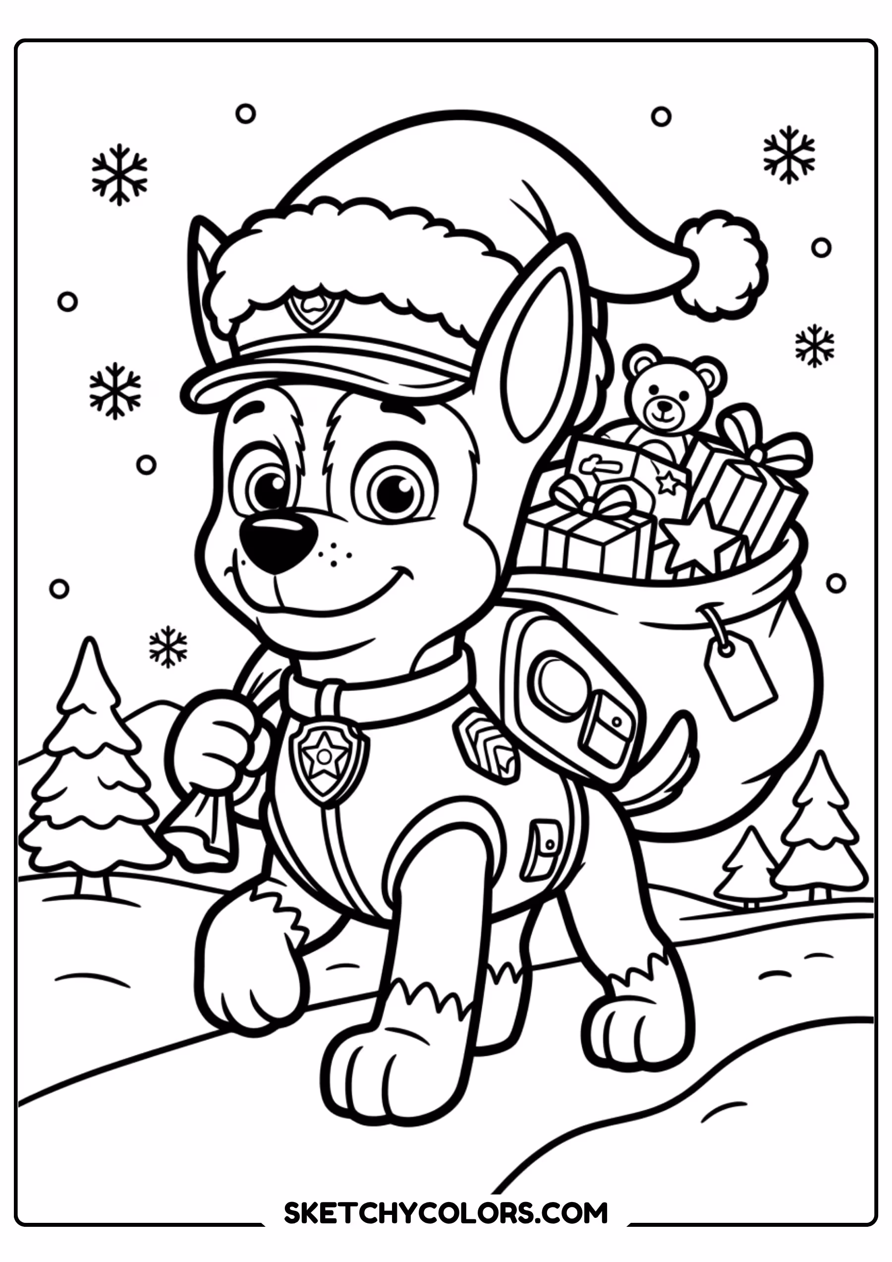 rocky and chickaletta coloring page free printable for kids