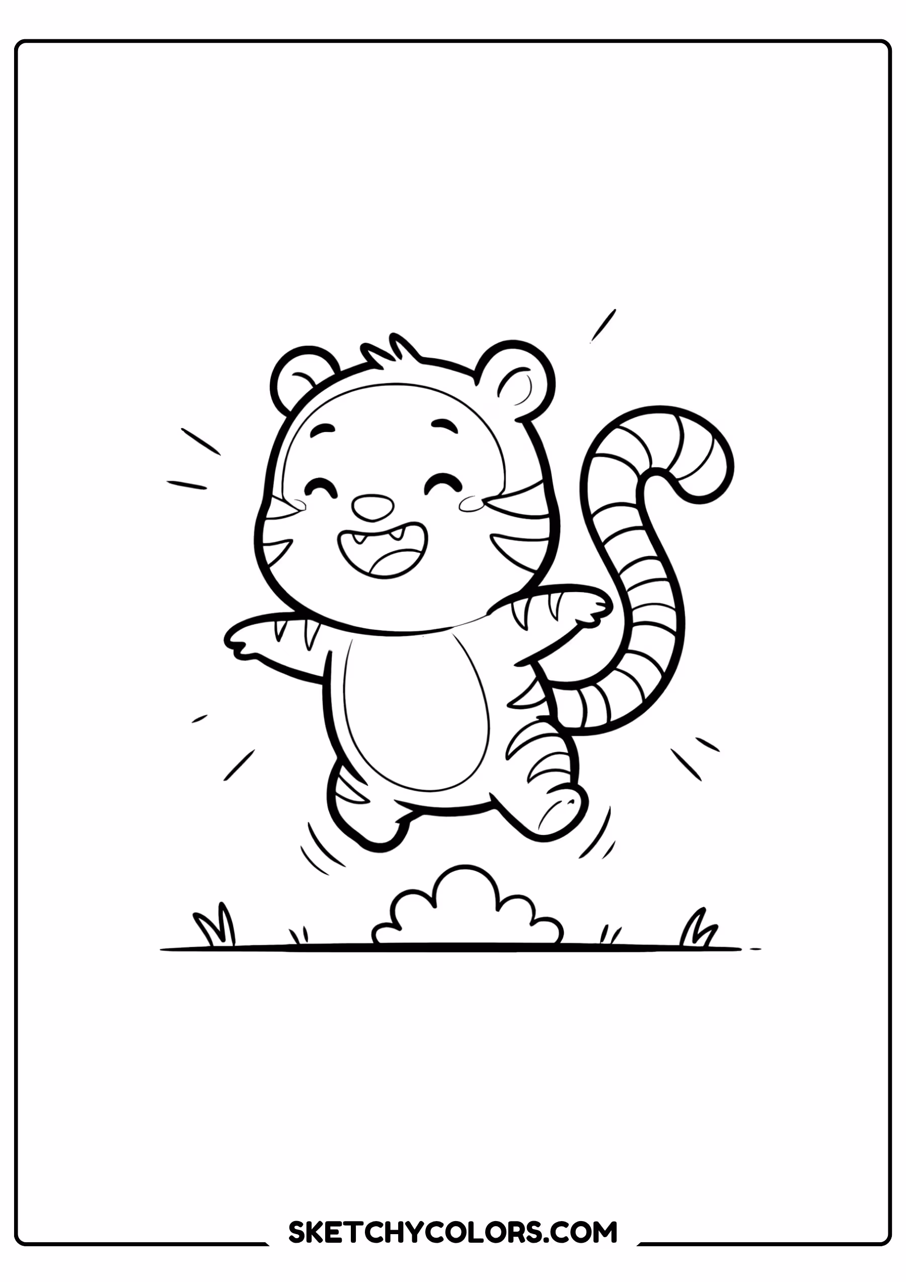 winnie the pooh coloring pages - baby tigger laughing free printable PDF for kids